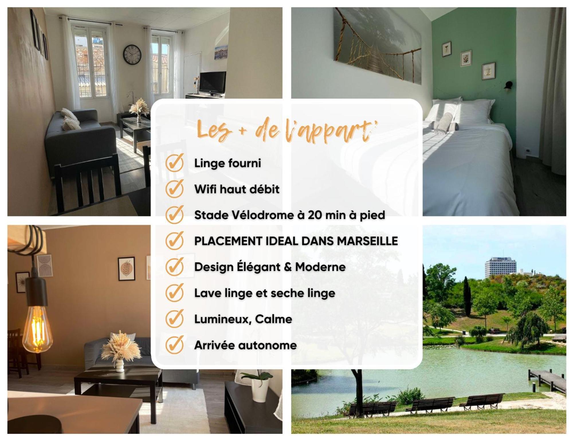 Marseille Centre - Wifi - Lave Et Seche Linge - Calme - Cuisine Apartment ภายนอก รูปภาพ